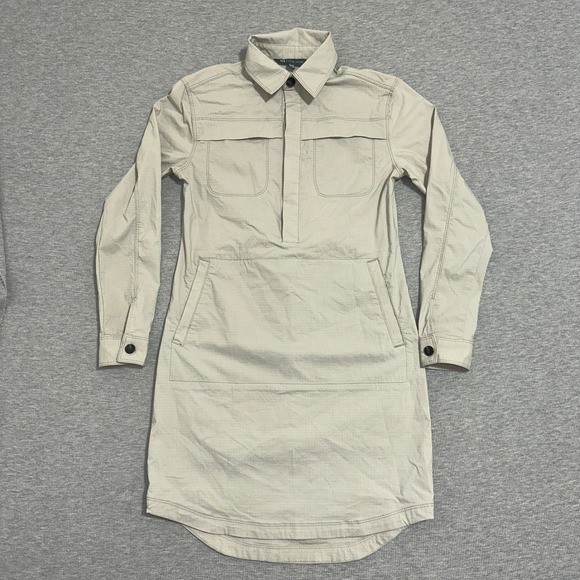 Title nine Dresses & Skirts - Title Nine Womens Beige Ripstop Utility Popover Shirt Dress TN-120930 Size XS